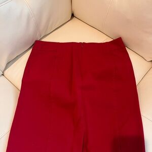 LOFT Crimson Pencil Skirt